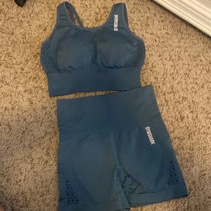 Gymshark sports bra and biker short set
